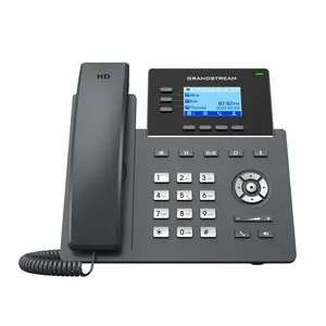 Teléfono IP de 3 líneas con 6 cuentas SIP - conferencia de 5 vias, GDMS, Gigabit con Poe pero NO incluye su fuente de alimentación Grandstream
