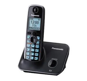 PANASONIC Telefono Inalambrico - Pantalla de 1.8, Ecualizador, Alarma, bloqueo de llamadas, Altavoz, negro KX-TG4111MEB