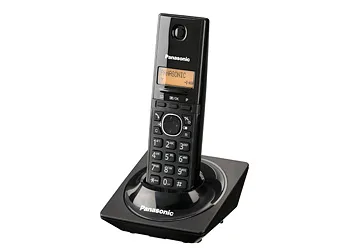 PANASONIC Telefono Inalambrico - Pantalla de 1.25, directorio de hasta 50 contactos, DECT, negro KX-TG1711MEB