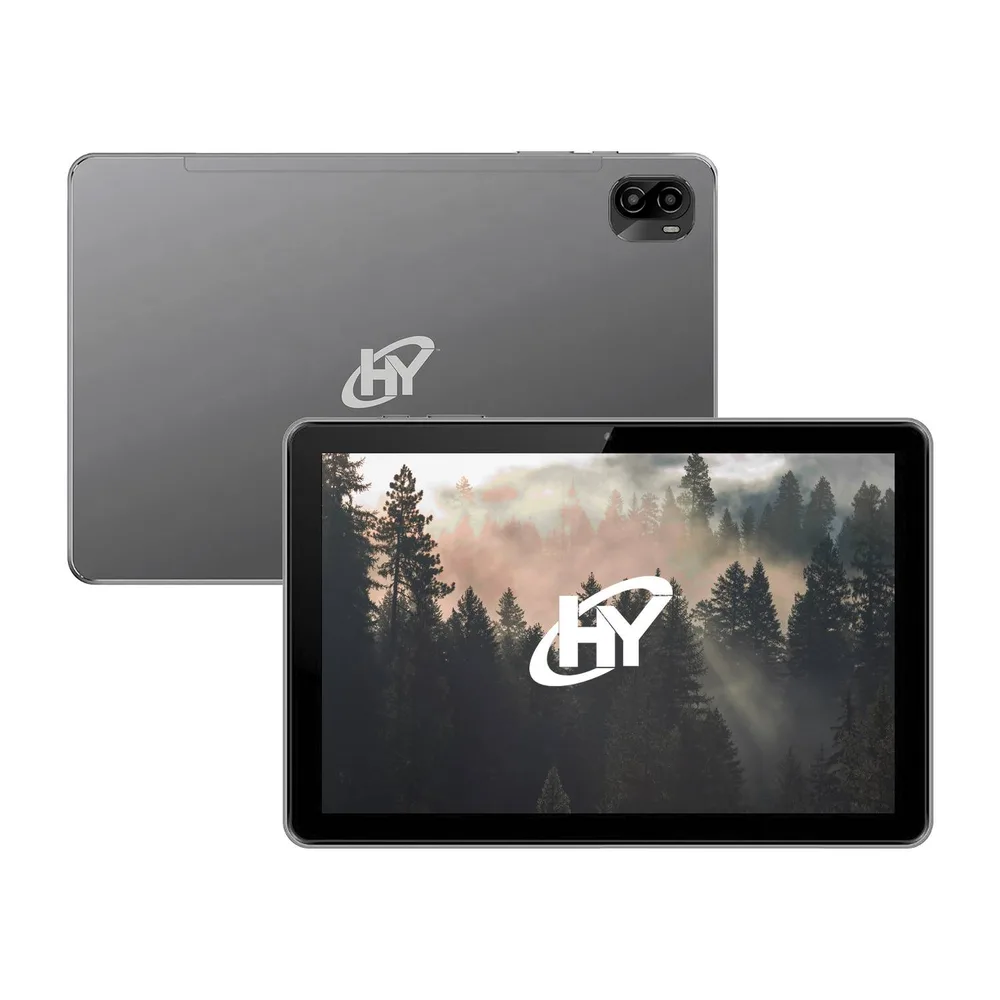 Tableta HYUNDAI Plus HT10WB4MSGNA02 10.1 pulgadas Android 16. 6GB/128GB. Wi-Fi. Incluye Audífonos - Pluma Táctil. Gris Espacial 128 GB