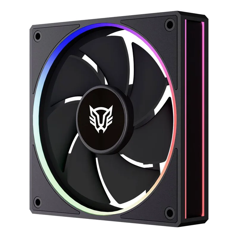 Ventilador de 120mm Balam Rush Eolox Bora-R EXB85R Velocidad: 600-1600 Rpm Flujo de aire: 48 CFM - Ruido: 28 dB, 7 Aspas (Inversas), Iluminacion ARGB