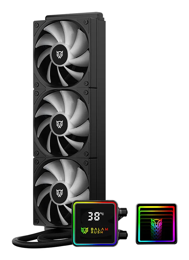 Enfriamiento Liquido BAMLAM RUSH CRYO PRISM 360 BLACK Sistema de enfriamiento de Aire Balam Rush Negro BR-944069