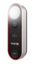 Doorbell es una camara timbre para puertas de acceso - Lente 2.3 mm (139°), deteccion de rostro, microfono/Altavoz, SD(256), WDR, WiFi, IP65
